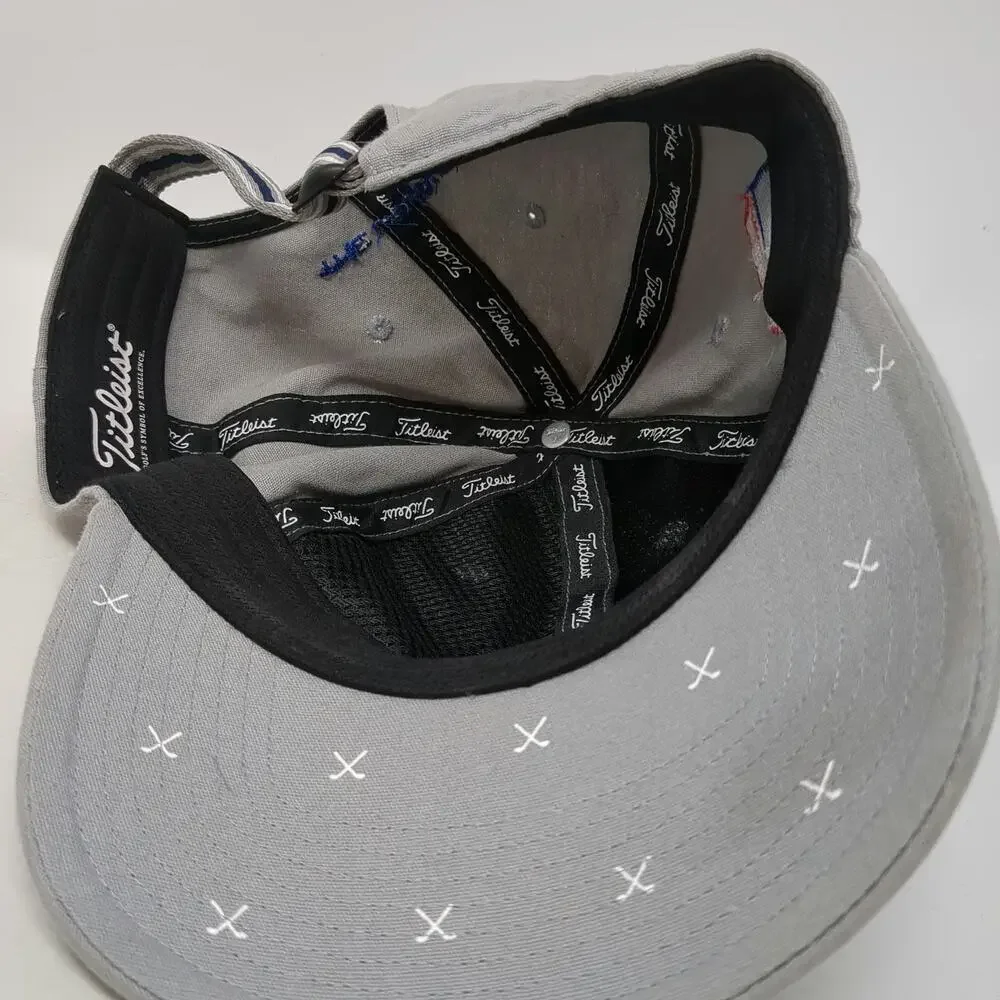 Titleist Baseball Cap Gray OSFM Golf ACCA The Launch Embroidered Slideback Hat